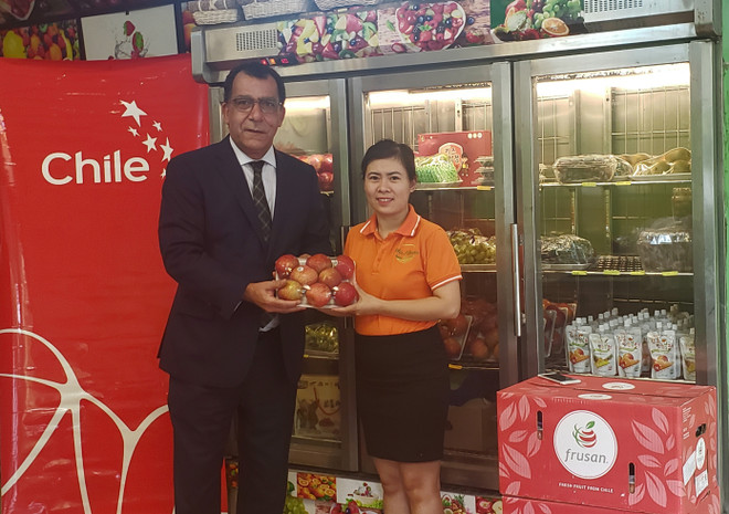 Primeras manzanas chilenas llegan a Vietnam ảnh 1 Primeras manzanas chilenas llegan a Vietnam ảnh 1