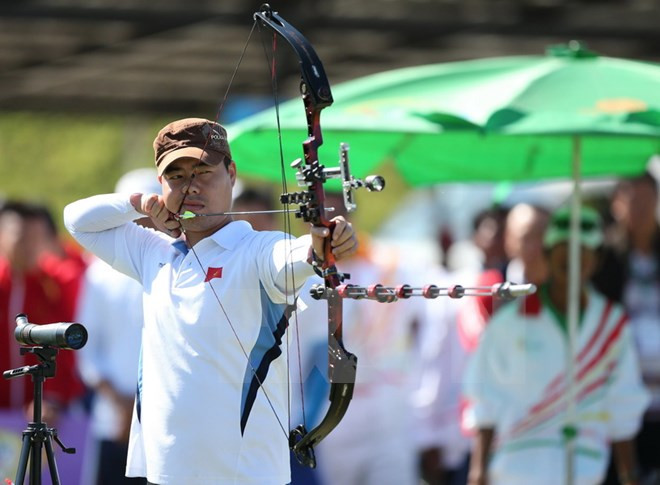 Arqueros vietnamitas aspiran a dos medallas de oro en SEA Games 29 ảnh 1 Arqueros vietnamitas aspiran a dos medallas de oro en SEA Games 29 ảnh 1