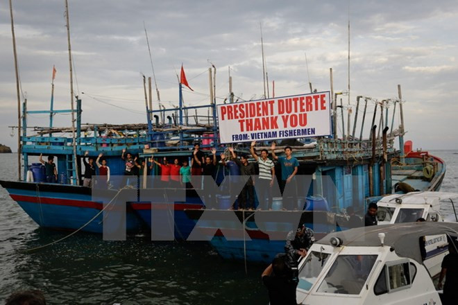 Presidente vietnamita agradece a Filipinas por liberar a 17 pescadores connacionales ảnh 1 Presidente vietnamita agradece a Filipinas por liberar a 17 pescadores connacionales ảnh 1