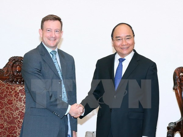 Premier vietnamita recibe al nuevo embajador francés ảnh 1 Premier vietnamita recibe al nuevo embajador francés ảnh 1