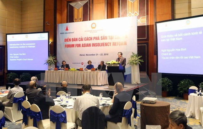 Celebran en Vietnam Foro Asiático de Insolvencia y Bancarrota ảnh 1 Celebran en Vietnam Foro Asiático de Insolvencia y Bancarrota ảnh 1