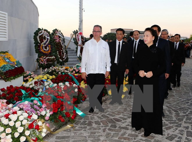 Presidenta parlamentaria de Vietnam rinde tributo póstumo a Fidel Castro ảnh 1 Presidenta parlamentaria de Vietnam rinde tributo póstumo a Fidel Castro ảnh 1