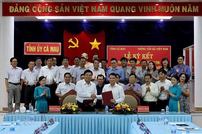 VNA promueve cooperación de información con provincia de Ca Mau ảnh 1 VNA promueve cooperación de información con provincia de Ca Mau ảnh 1