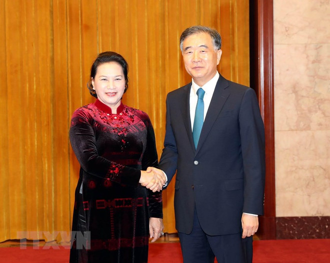 Dialoga presidenta de parlamento de Vietnam con titular de la Conferencia Consultiva Política del Pueblo Chino ảnh 1 Dialoga presidenta de parlamento de Vietnam con titular de la Conferencia Consultiva Política del Pueblo Chino ảnh 1