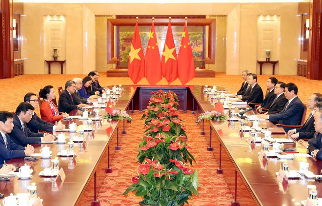 Concluye presidenta del parlamento vietnamita visita a China ảnh 1 Concluye presidenta del parlamento vietnamita visita a China ảnh 1