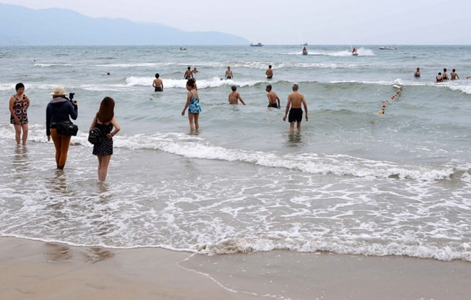 Calidad de agua del mar de Da Nang en límite mínimo permitido ảnh 1 Calidad de agua del mar de Da Nang en límite mínimo permitido ảnh 1