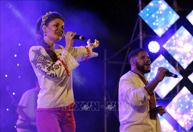 Celebran en ciudad vietnamita de Da Nang programa artístico en saludo a primavera 2020 ảnh 1 Celebran en ciudad vietnamita de Da Nang programa artístico en saludo a primavera 2020 ảnh 1