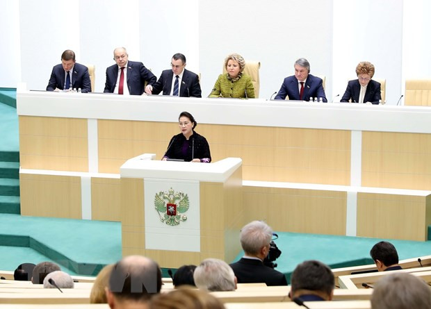Presidenta de Vietnam asiste a sesión plenaria del Consejo de Federación de Rusia ảnh 1 Presidenta de Vietnam asiste a sesión plenaria del Consejo de Federación de Rusia ảnh 1