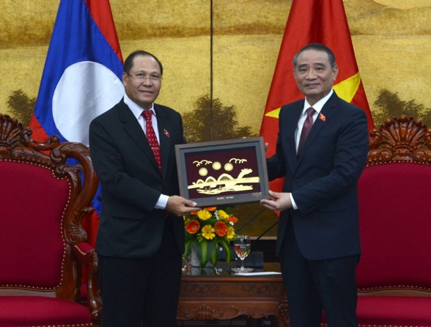 Delegación de la Asamblea Nacional de Laos visita ciudad vietnamita de Da Nang ảnh 1