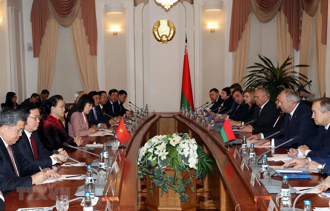 Concluye presidenta del Parlamento de Vietnam visitas oficiales a Rusia y Belarús ảnh 1 Concluye presidenta del Parlamento de Vietnam visitas oficiales a Rusia y Belarús ảnh 1
