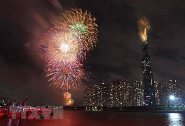 Ciudad Ho Chi Minh dará la bienvenida al nuevo año con fuegos artificiales ảnh 1 Ciudad Ho Chi Minh dará la bienvenida al nuevo año con fuegos artificiales ảnh 1