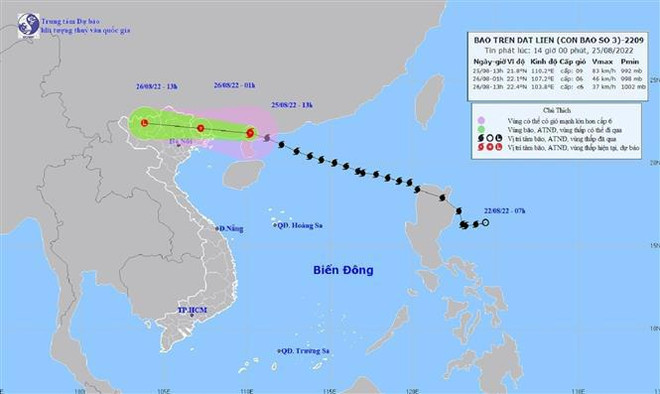 Depresión tropical se debilita en área de baja presión en Vietnam ảnh 1 Depresión tropical se debilita en área de baja presión en Vietnam ảnh 1