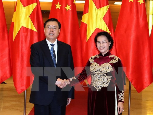 Presidente de la Asamblea Popular Nacional de China concluye visita a Vietnam ảnh 1 Presidente de la Asamblea Popular Nacional de China concluye visita a Vietnam ảnh 1