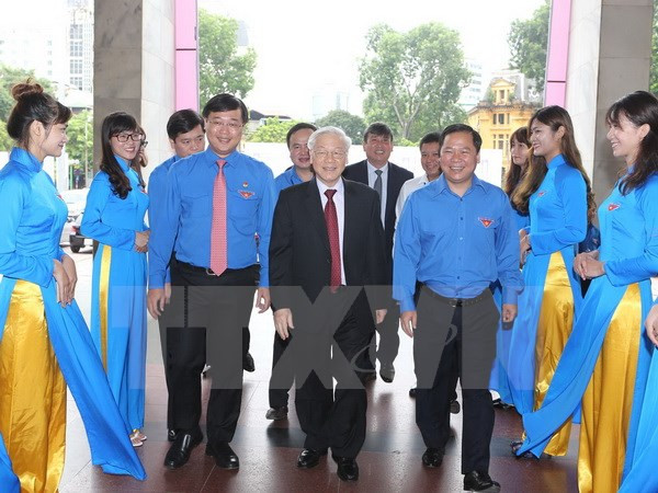 Líder partidista reitera confianza del pueblo vietnamita en la juventud nacional ảnh 1 Líder partidista reitera confianza del pueblo vietnamita en la juventud nacional ảnh 1