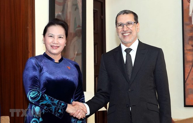 Recibe primer ministro de Marruecos a la presidenta de la Asamblea Nacional de Vietnam ảnh 1 Recibe primer ministro de Marruecos a la presidenta de la Asamblea Nacional de Vietnam ảnh 1