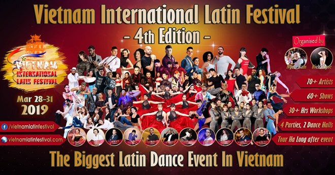 Bailarines internacionales se dan cita en el Festival Latino en Vietnam ảnh 1 Bailarines internacionales se dan cita en el Festival Latino en Vietnam ảnh 1