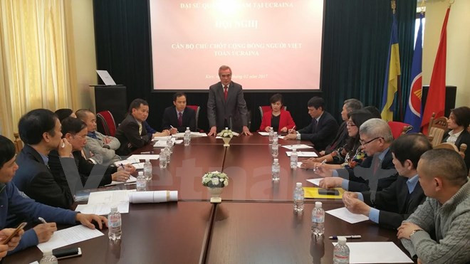 Embajada de Vietnam refuerza protección de connacionales en Ucrania ảnh 1