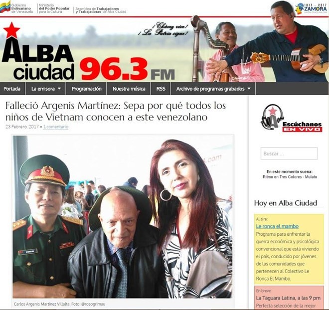 Falleció Carlos Argenis Martínez, participante en la “Operación Van Troi" ảnh 1 Falleció Carlos Argenis Martínez, participante en la “Operación Van Troi" ảnh 1