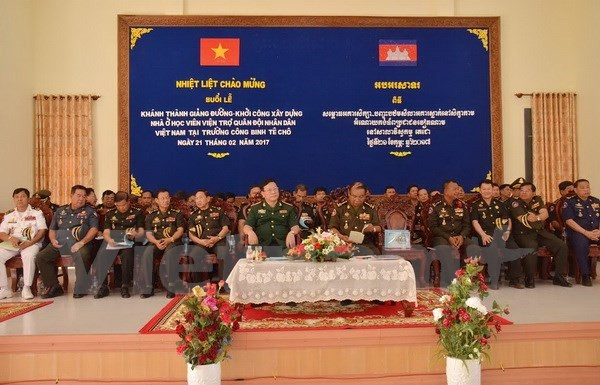 Inauguran obras financiadas por Vietnam en academia militar camboyana ảnh 1 Inauguran obras financiadas por Vietnam en academia militar camboyana ảnh 1