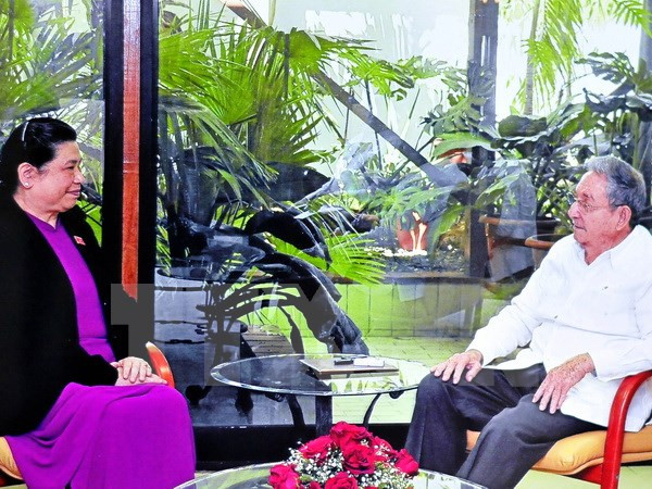 Recibe presidente cubano a dirigente parlamentaria de Vietnam ảnh 1 Recibe presidente cubano a dirigente parlamentaria de Vietnam ảnh 1