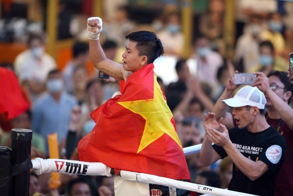 Boxeadora vietnamita gana por primera vez cinturón de Asia-Pacífico ảnh 1 Boxeadora vietnamita gana por primera vez cinturón de Asia-Pacífico ảnh 1