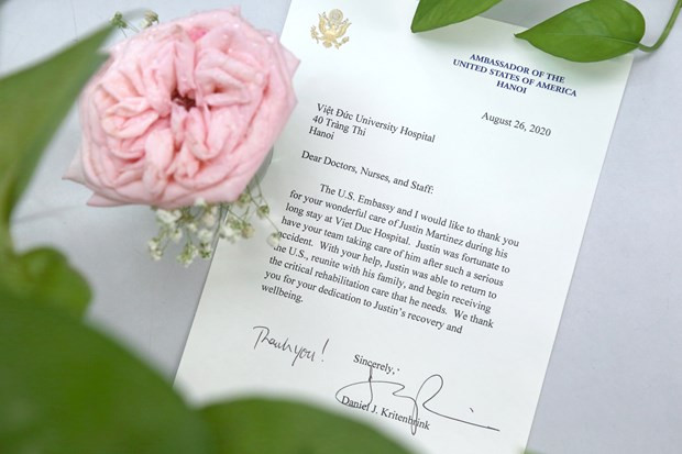 Embajada de Estados Unidos en Hanoi agradece al Hospital de Amistad Vietnam- Alemania ảnh 2 Embajada de Estados Unidos en Hanoi agradece al Hospital de Amistad Vietnam- Alemania ảnh 2