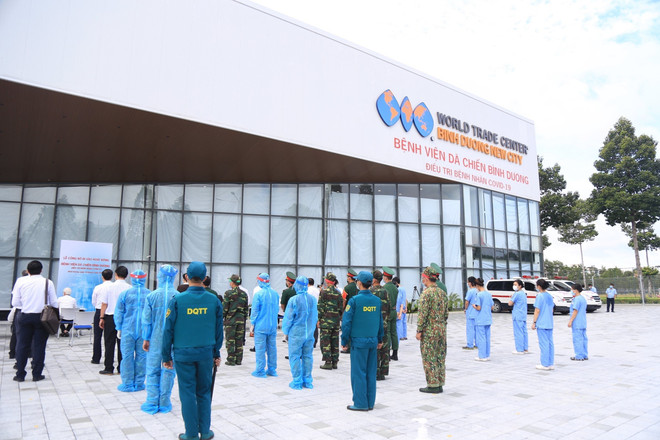 Entra en operación gran hospital de campaña en provincia vietnamita de Binh Duong ảnh 2 Entra en operación gran hospital de campaña en provincia vietnamita de Binh Duong ảnh 2