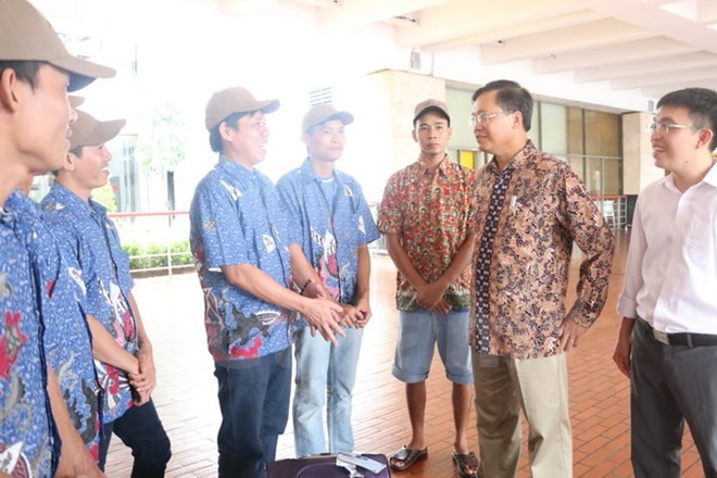 Indonesia repatría a 17 pescadores vietnamitas ảnh 1 Indonesia repatría a 17 pescadores vietnamitas ảnh 1