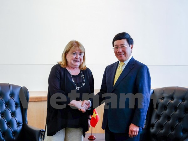 Vicepremier vietnamita cumple amplio programa de encuentros en Nueva York ảnh 1 Vicepremier vietnamita cumple amplio programa de encuentros en Nueva York ảnh 1
