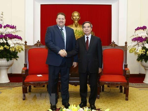 Reafirma dirigente partidista de Vietnam apoyo a corporación petrolero estadounidense ảnh 1 Reafirma dirigente partidista de Vietnam apoyo a corporación petrolero estadounidense ảnh 1