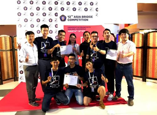 Ganan estudiantes vietnamitas premios de diseño de puente asiático ảnh 1 Ganan estudiantes vietnamitas premios de diseño de puente asiático ảnh 1