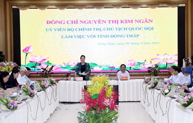 Presidenta del Parlamento vietnamita destaca el desarrollo agrícola en provincia de Dong Thap ảnh 1 Presidenta del Parlamento vietnamita destaca el desarrollo agrícola en provincia de Dong Thap ảnh 1