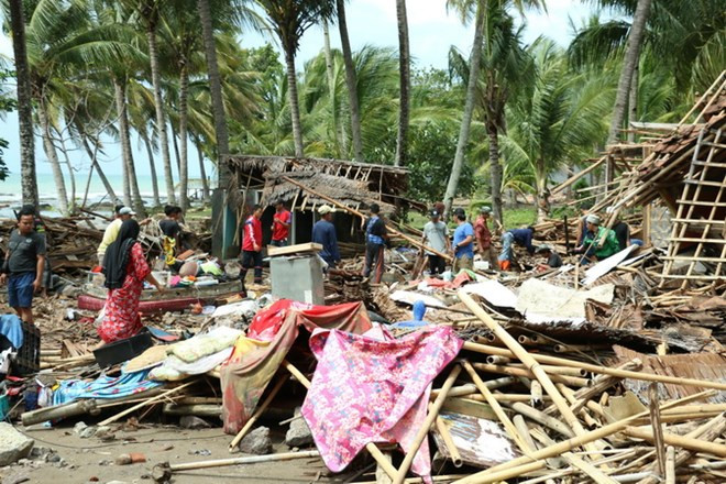 Afectados de tsunami en Indonesia reestabilizan la vida ảnh 1 Afectados de tsunami en Indonesia reestabilizan la vida ảnh 1