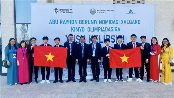 Vietnam ocupa primer lugar en Olimpiada Internacional de Química Abu Reikhan Beruniy ảnh 1 Vietnam ocupa primer lugar en Olimpiada Internacional de Química Abu Reikhan Beruniy ảnh 1