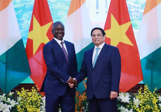 Primer ministro de Vietnam recibe al presidente de la Asamblea Nacional de Costa de Marfil ảnh 1 Primer ministro de Vietnam recibe al presidente de la Asamblea Nacional de Costa de Marfil ảnh 1