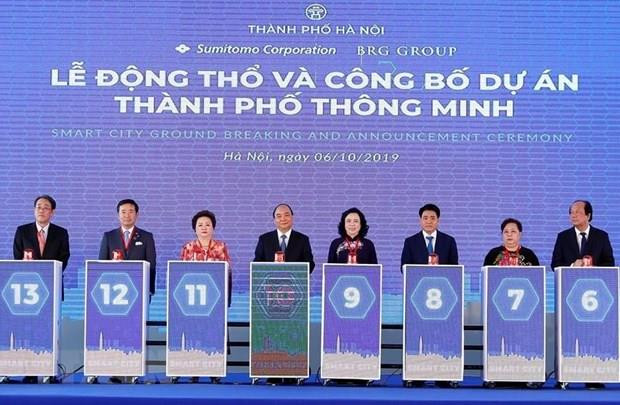 Inician en Hanoi mayor proyecto de urbe inteligente en Vietnam ảnh 1 Inician en Hanoi mayor proyecto de urbe inteligente en Vietnam ảnh 1