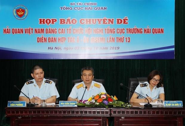Organizará Vietnam reunión de directores generales de aduanas de ASEM ảnh 1 Organizará Vietnam reunión de directores generales de aduanas de ASEM ảnh 1