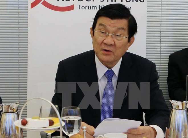 Presidente destaca potencial de cooperación económica Vietnam-Alemania ảnh 1 Presidente destaca potencial de cooperación económica Vietnam-Alemania ảnh 1