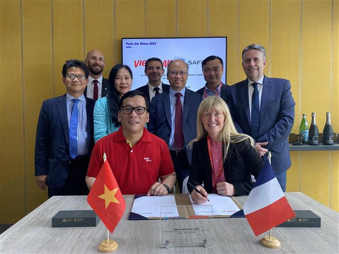 Vietjet equipa a sus nuevas aeronaves con asientos modernos ảnh 1