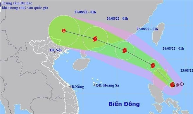 Tifón Ma-on se dirige hacia el Noroeste de Vietnam ảnh 1