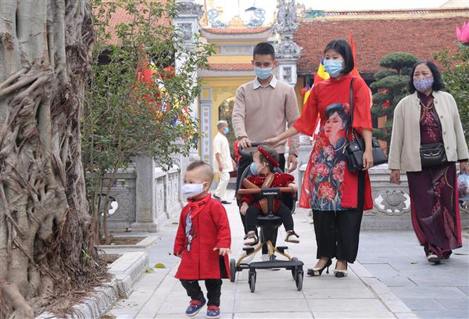 Hanoi recibe más de 122 mil visitantes durante asueto del Tet ảnh 1 Hanoi recibe más de 122 mil visitantes durante asueto del Tet ảnh 1