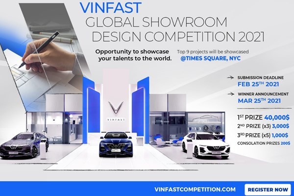 Lanzan concurso global de diseño de showroom de VinFast ảnh 1 Lanzan concurso global de diseño de showroom de VinFast ảnh 1