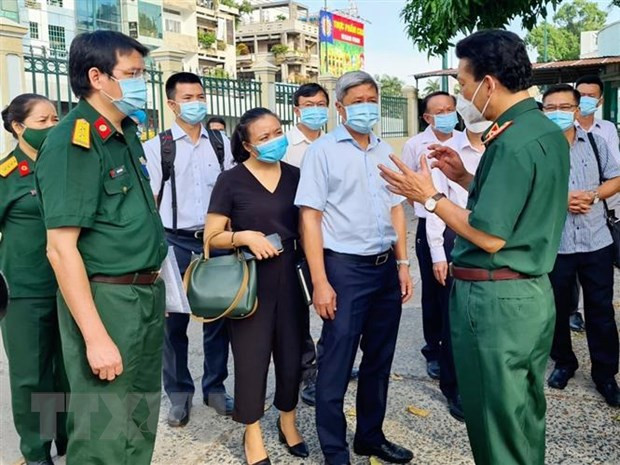 Revisan en Ciudad Ho Chi Minh labores de tratamiento a pacientes del COVID-19 ảnh 1 Revisan en Ciudad Ho Chi Minh labores de tratamiento a pacientes del COVID-19 ảnh 1