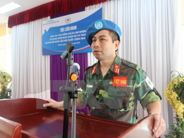 Fomentan nexos profesionales Vietnam- China en mantenimiento de paz de ONU ảnh 1 Fomentan nexos profesionales Vietnam- China en mantenimiento de paz de ONU ảnh 1