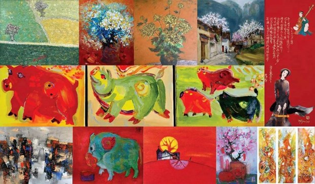 Renace el zodiaco vietnamita a través de la pintura ảnh 1 Renace el zodiaco vietnamita a través de la pintura ảnh 1