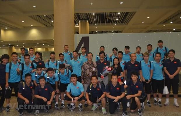 Llega selección de fútbol vietnamita a Indonesia ảnh 1