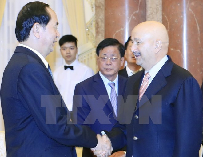 Presidente de Vietnam recibe a expresidente mexicano Carlos Salinas de Gortari ảnh 1