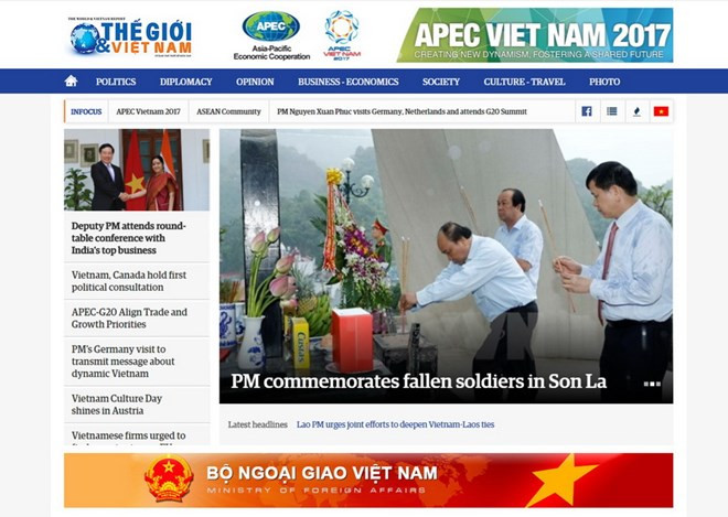 Lanzan versión en inglés del portal digital del periódico “El mundo y Vietnam” ảnh 1 Lanzan versión en inglés del portal digital del periódico “El mundo y Vietnam” ảnh 1