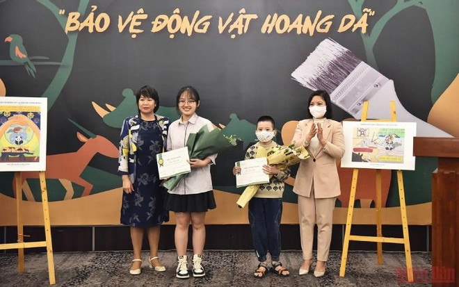 Conciencian a jóvenes vietnamitas sobre protección de la vida silvestre ảnh 1 Conciencian a jóvenes vietnamitas sobre protección de la vida silvestre ảnh 1