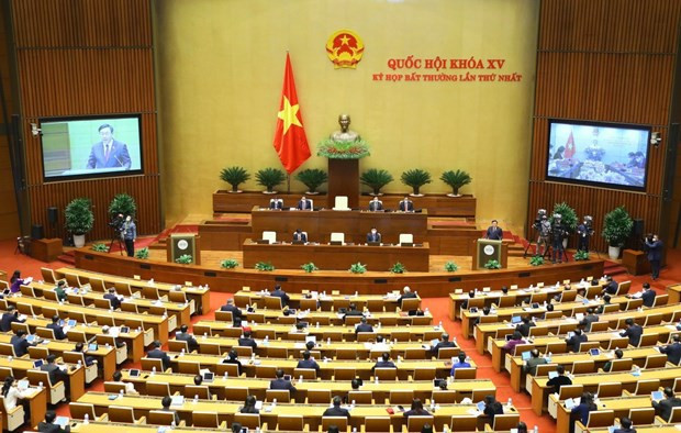 Abre primera sesión extraordinaria de Asamblea Nacional de Vietnam ảnh 1 Abre primera sesión extraordinaria de Asamblea Nacional de Vietnam ảnh 1
